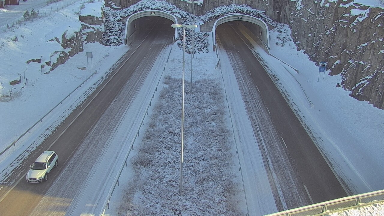 Weather Camera Image Väg 7 Fredrikshamn Kolsila bom väst, Hamina, Kymenlaakso