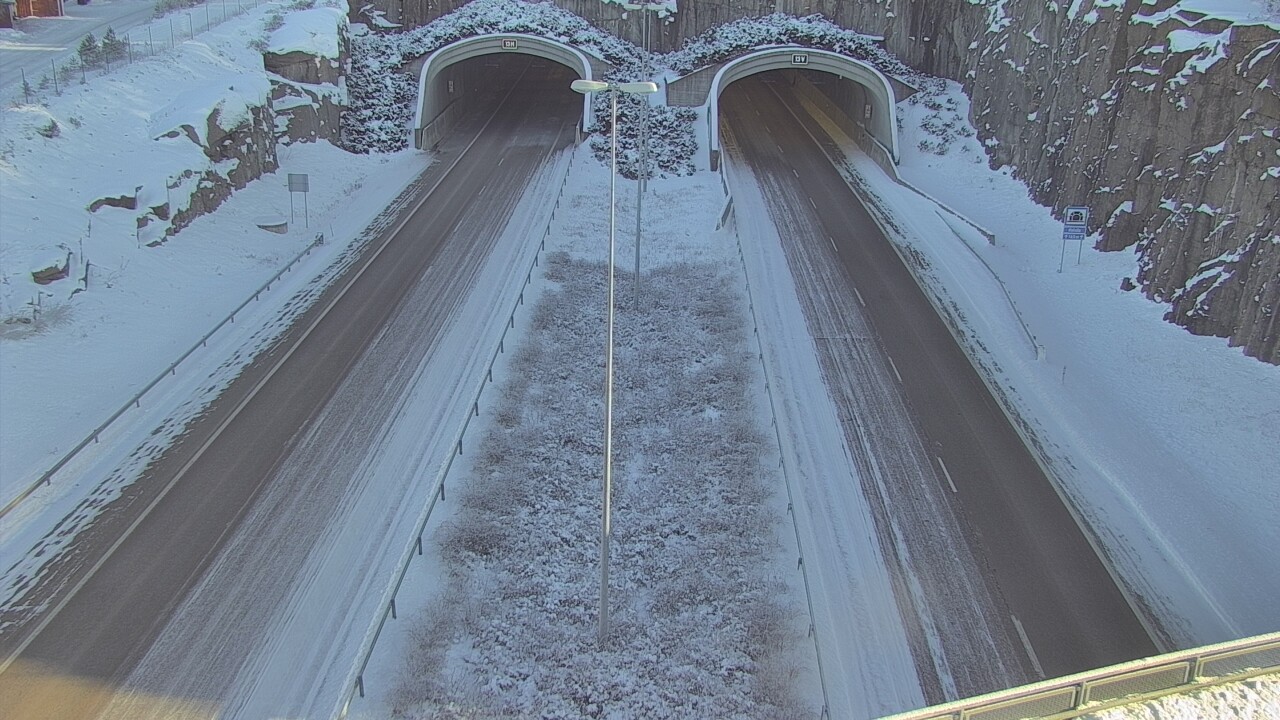 Weather Camera Image Väg 7 Fredrikshamn Kolsila bom väst, Hamina, Kymenlaakso