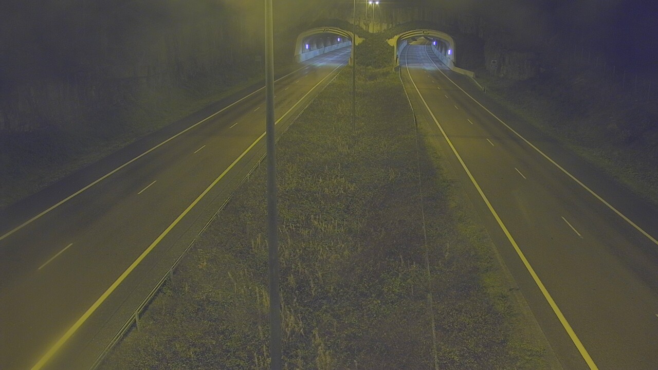 Weather Camera Image Väg 7 Fredrikshamn, Kolsila, bom öst, Hamina, Kymenlaakso