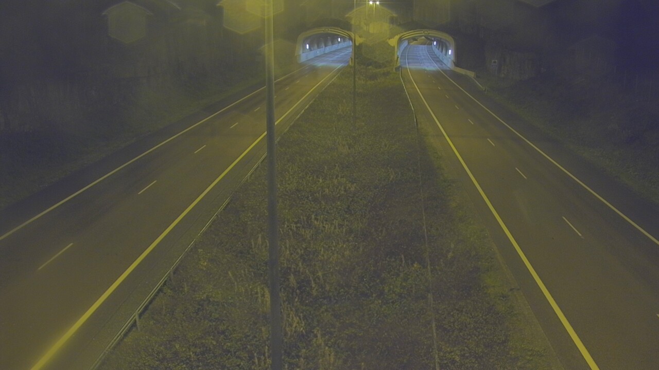 Weather Camera Image Väg 7 Fredrikshamn, Kolsila, bom öst, Hamina, Kymenlaakso