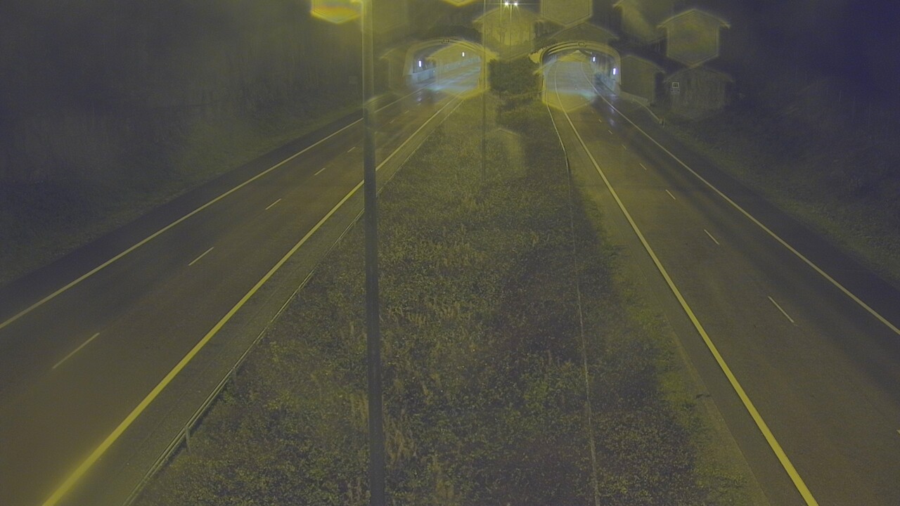 Weather Camera Image Väg 7 Fredrikshamn, Kolsila, bom öst, Hamina, Kymenlaakso