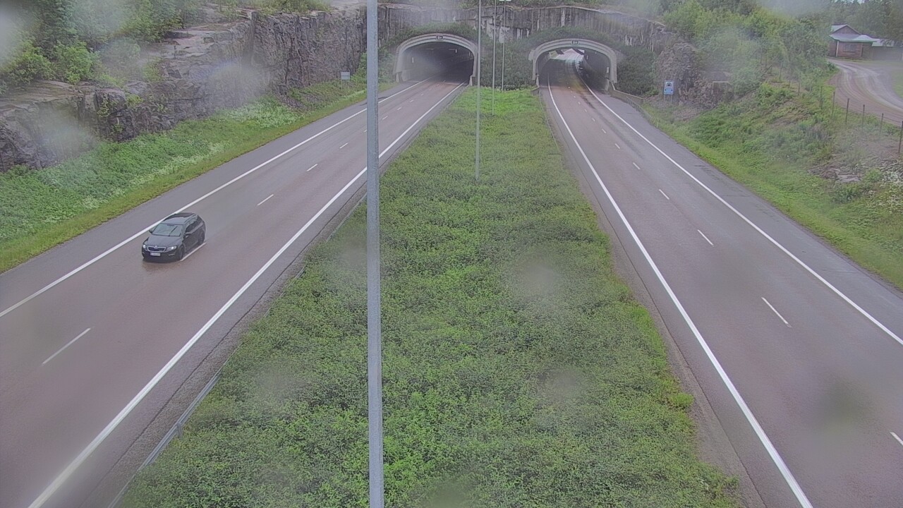 Weather Camera Image Väg 7 Fredrikshamn, Kolsila, bom öst, Hamina, Kymenlaakso