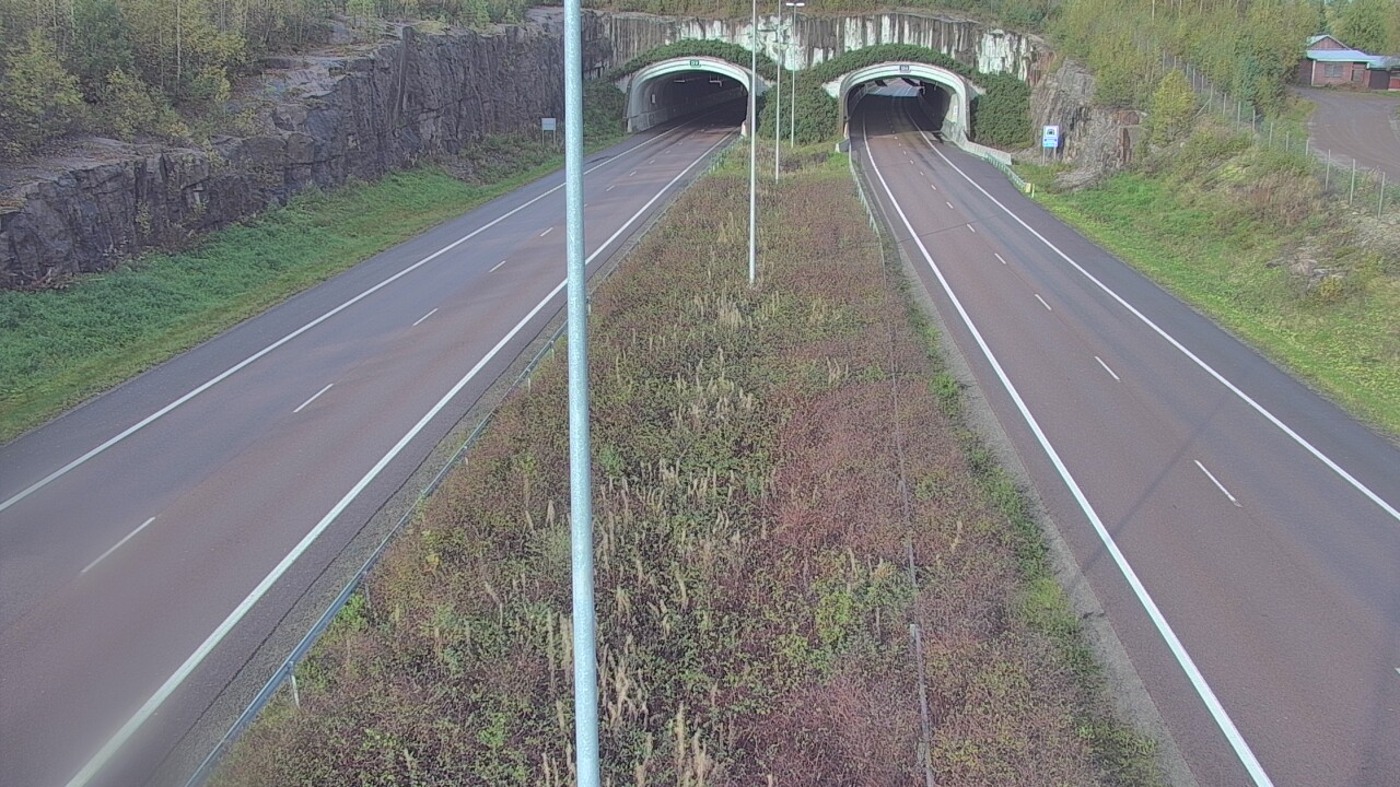 Weather Camera Image Väg 7 Fredrikshamn, Kolsila, bom öst, Hamina, Kymenlaakso