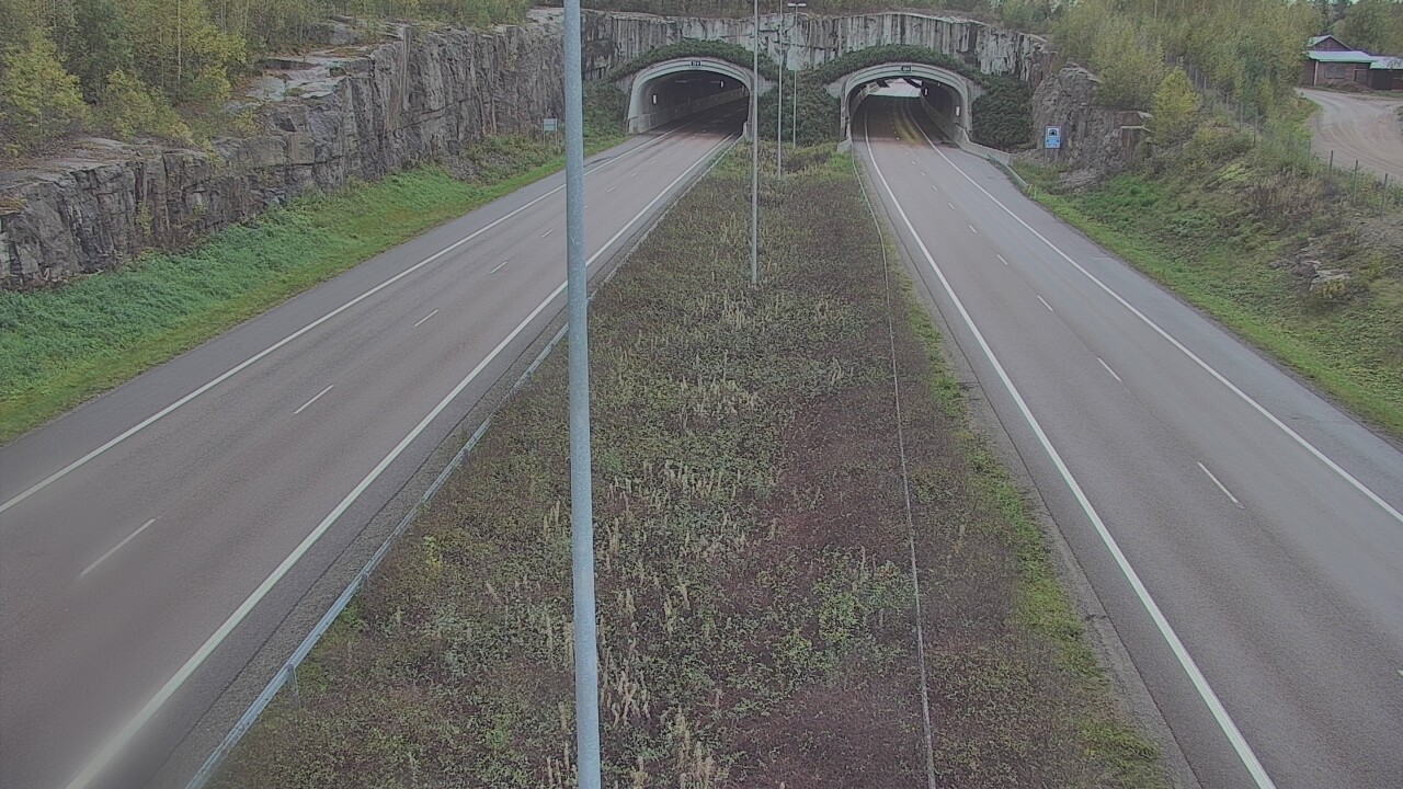 Weather Camera Image Väg 7 Fredrikshamn, Kolsila, bom öst, Hamina, Kymenlaakso
