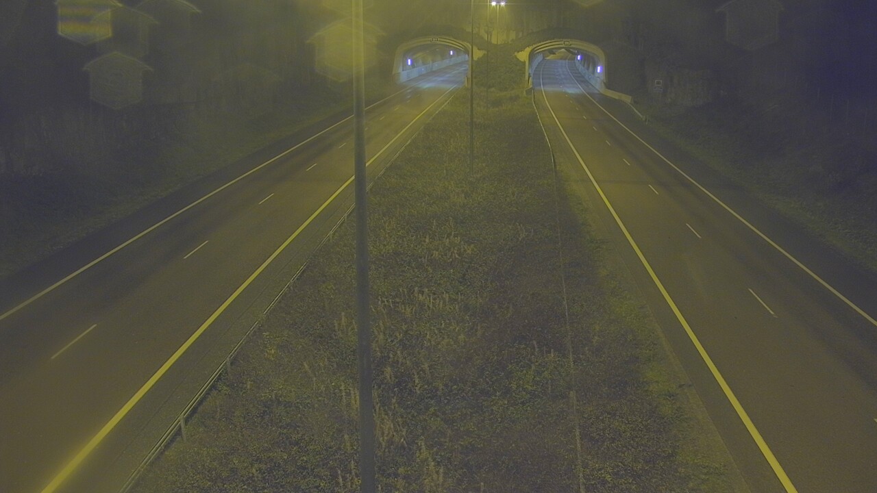 Weather Camera Image Väg 7 Fredrikshamn, Kolsila, bom öst, Hamina, Kymenlaakso