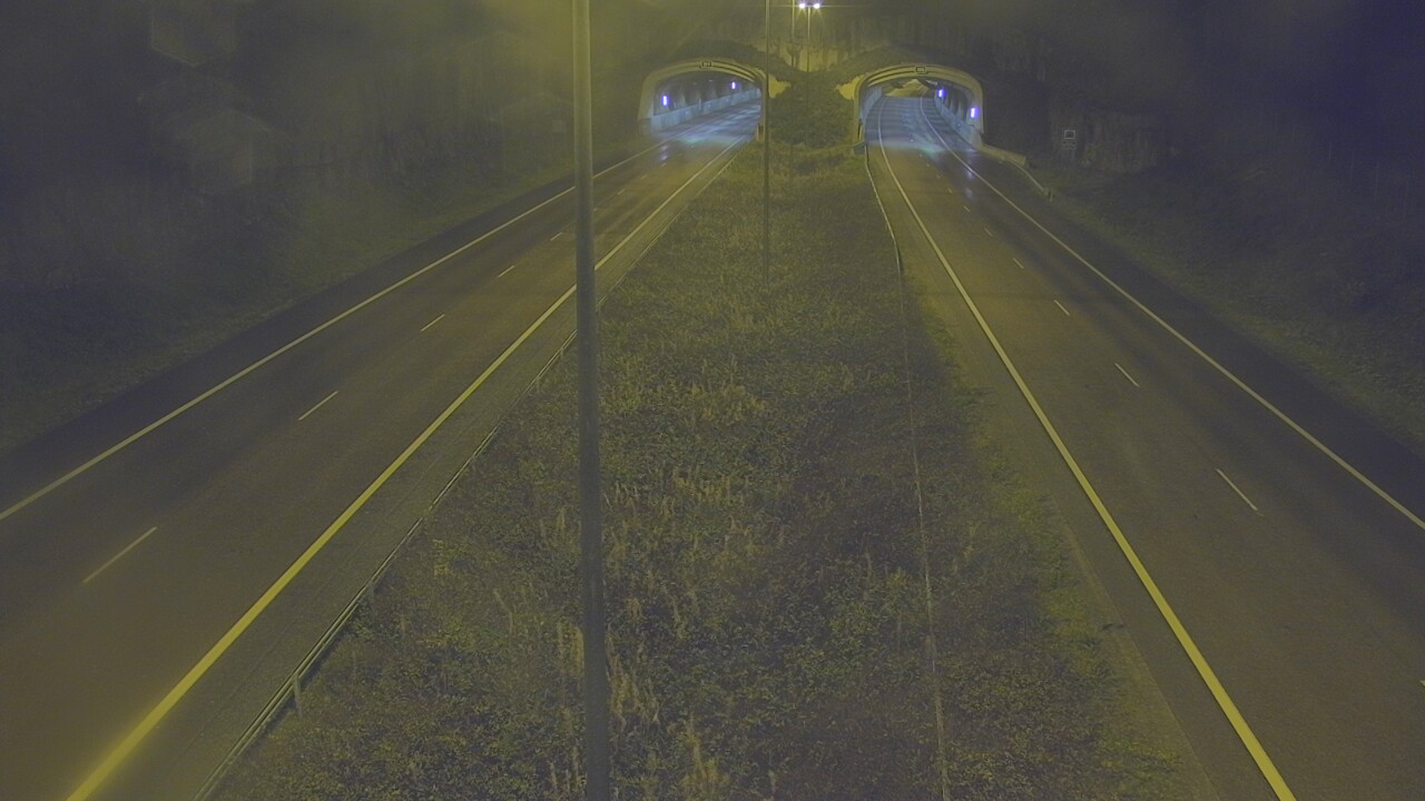 Weather Camera Image Väg 7 Fredrikshamn, Kolsila, bom öst, Hamina, Kymenlaakso