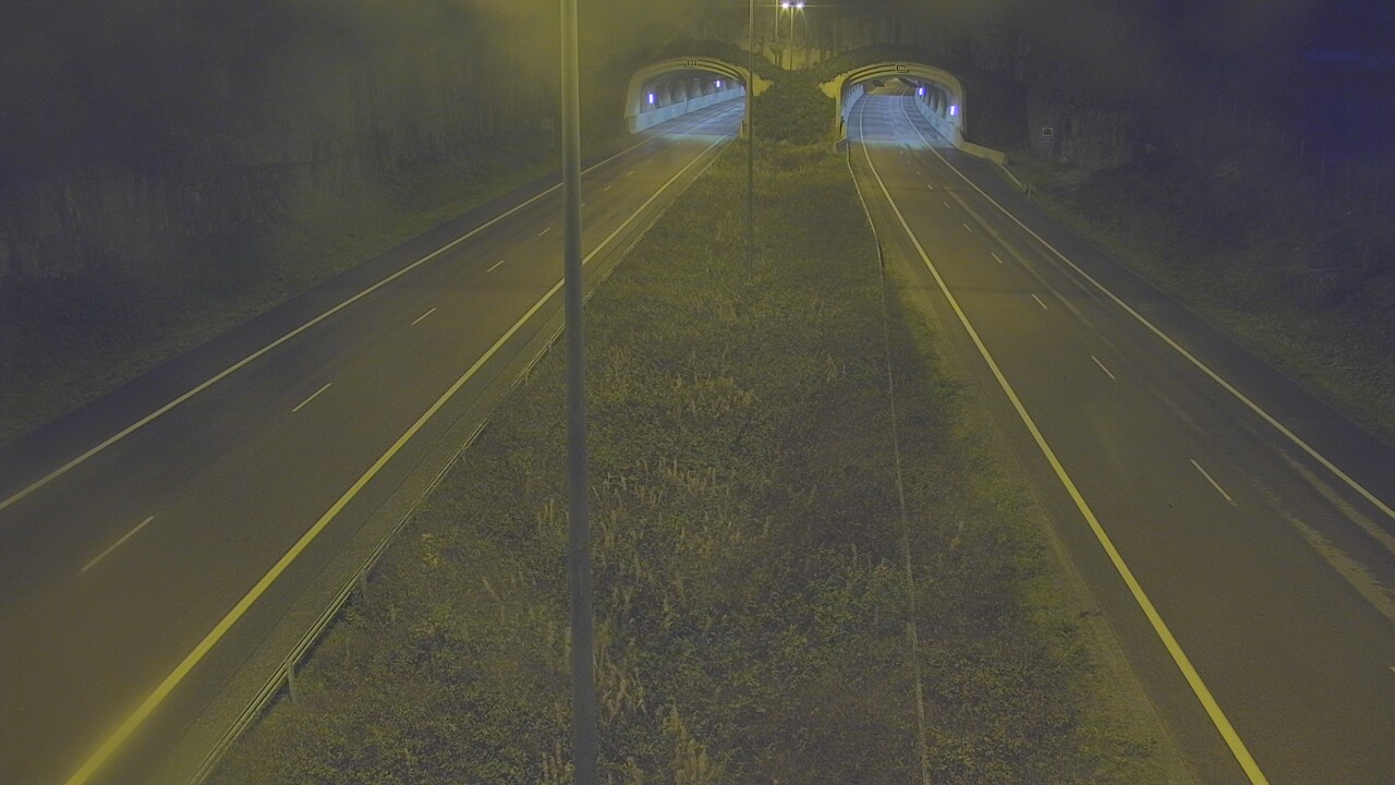 Weather Camera Image Väg 7 Fredrikshamn, Kolsila, bom öst, Hamina, Kymenlaakso