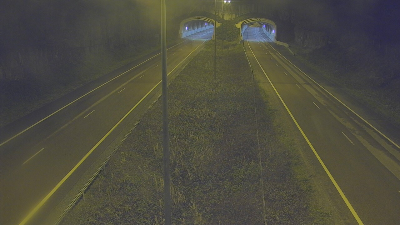 Weather Camera Image Väg 7 Fredrikshamn, Kolsila, bom öst, Hamina, Kymenlaakso