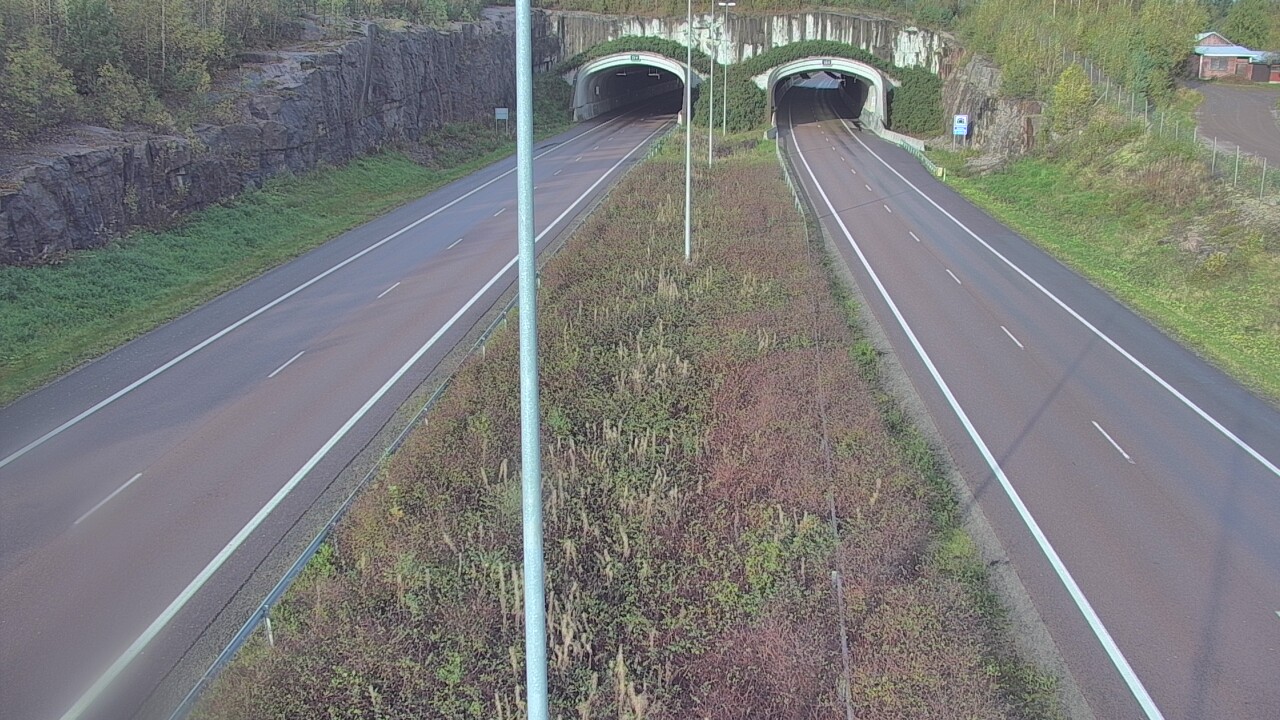 Weather Camera Image Väg 7 Fredrikshamn, Kolsila, bom öst, Hamina, Kymenlaakso