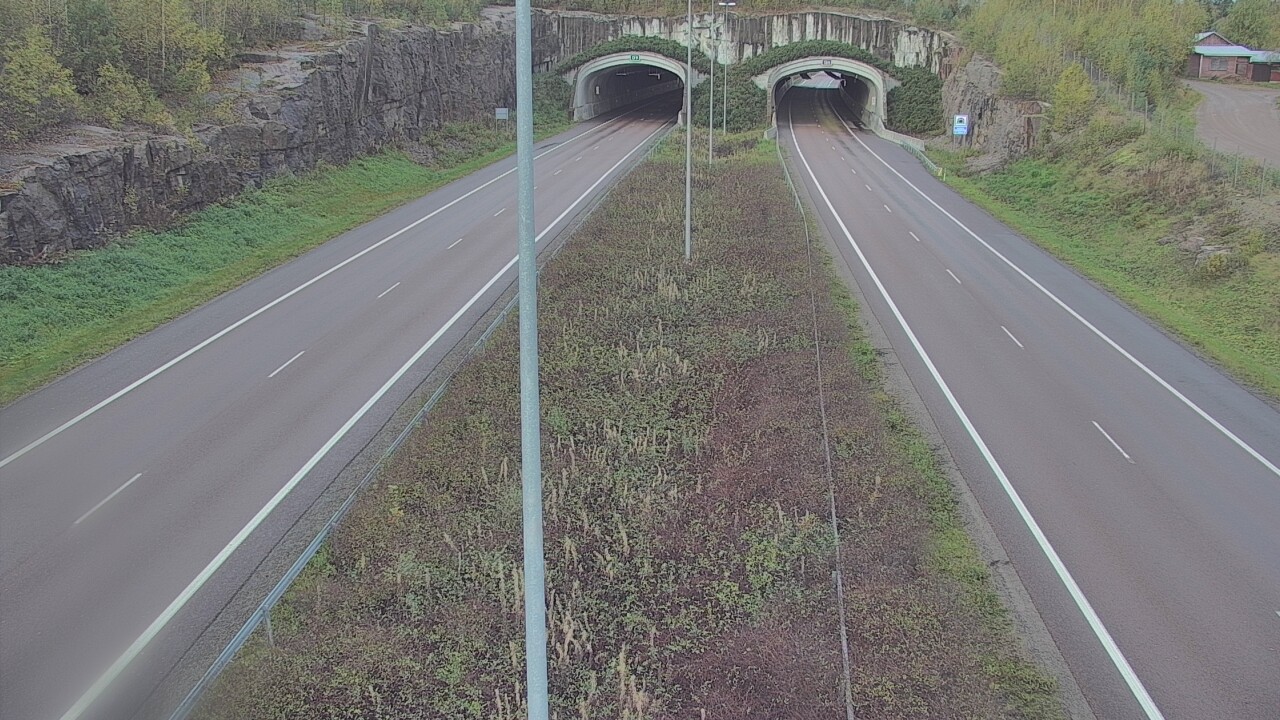 Weather Camera Image Väg 7 Fredrikshamn, Kolsila, bom öst, Hamina, Kymenlaakso