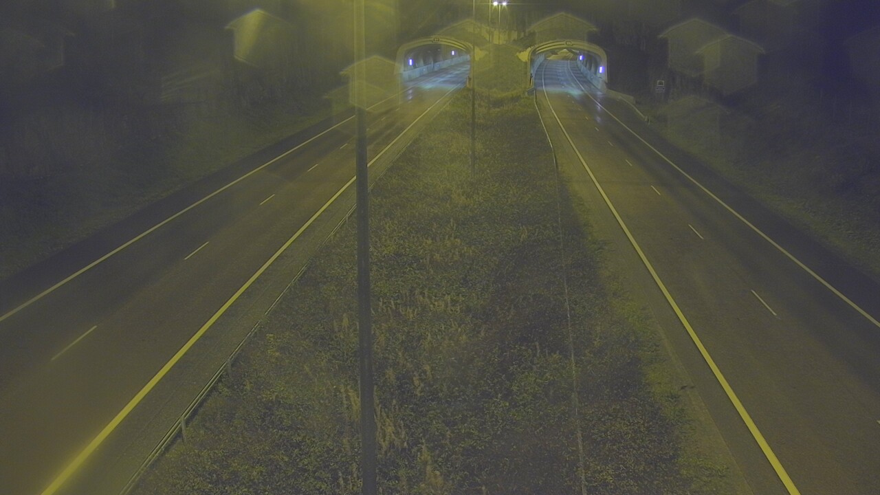 Weather Camera Image Väg 7 Fredrikshamn, Kolsila, bom öst, Hamina, Kymenlaakso