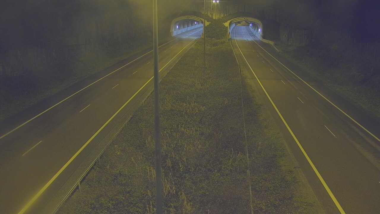 Weather Camera Image Väg 7 Fredrikshamn, Kolsila, bom öst, Hamina, Kymenlaakso