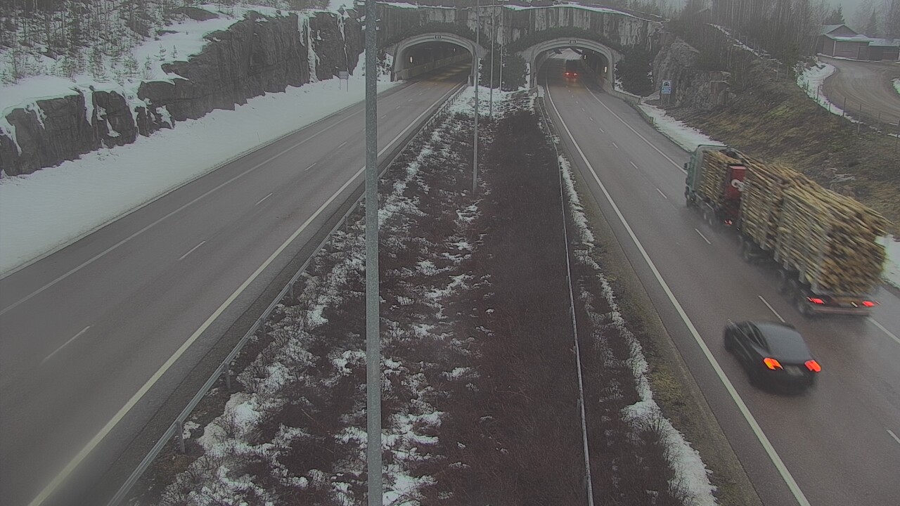 Kelikamerat Kuva Tie 7 Hamina, Kolsila, puomi itä, Hamina, Kymenlaakso