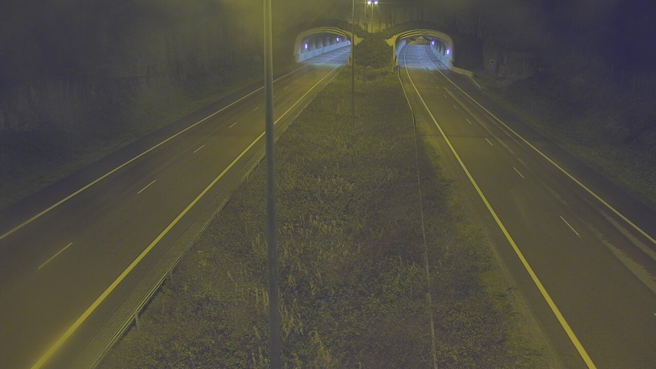 Weather Camera Image Väg 7 Fredrikshamn, Kolsila, bom öst, Hamina, Kymenlaakso