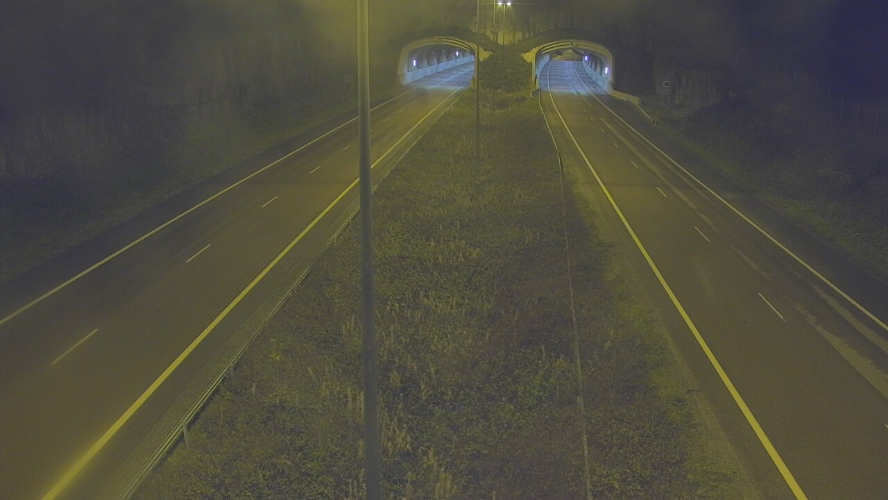 Weather Camera Image Väg 7 Fredrikshamn, Kolsila, bom öst, Hamina, Kymenlaakso