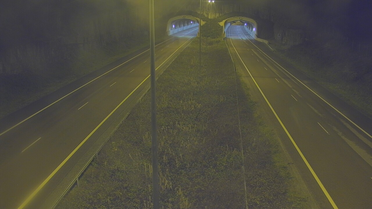 Weather Camera Image Väg 7 Fredrikshamn, Kolsila, bom öst, Hamina, Kymenlaakso