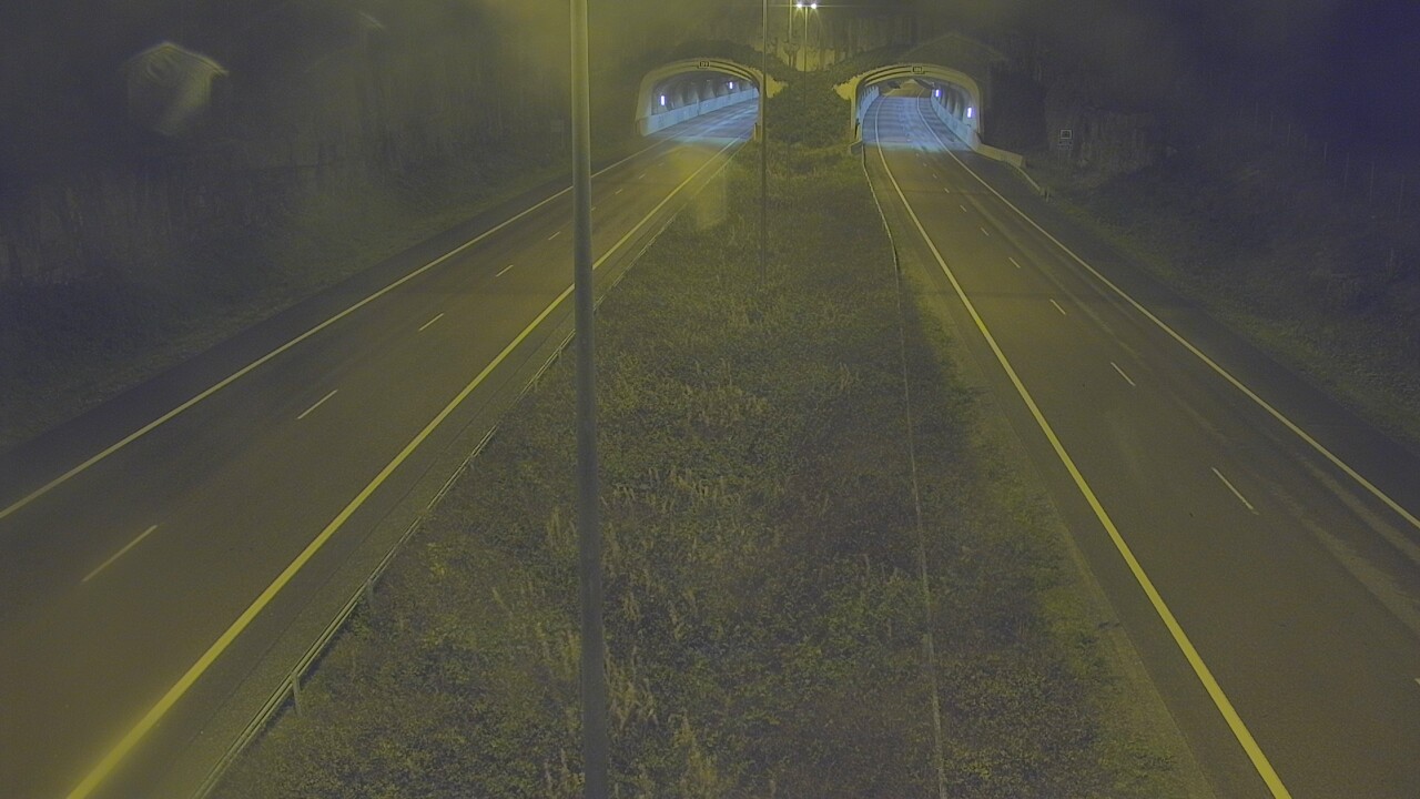 Weather Camera Image Väg 7 Fredrikshamn, Kolsila, bom öst, Hamina, Kymenlaakso