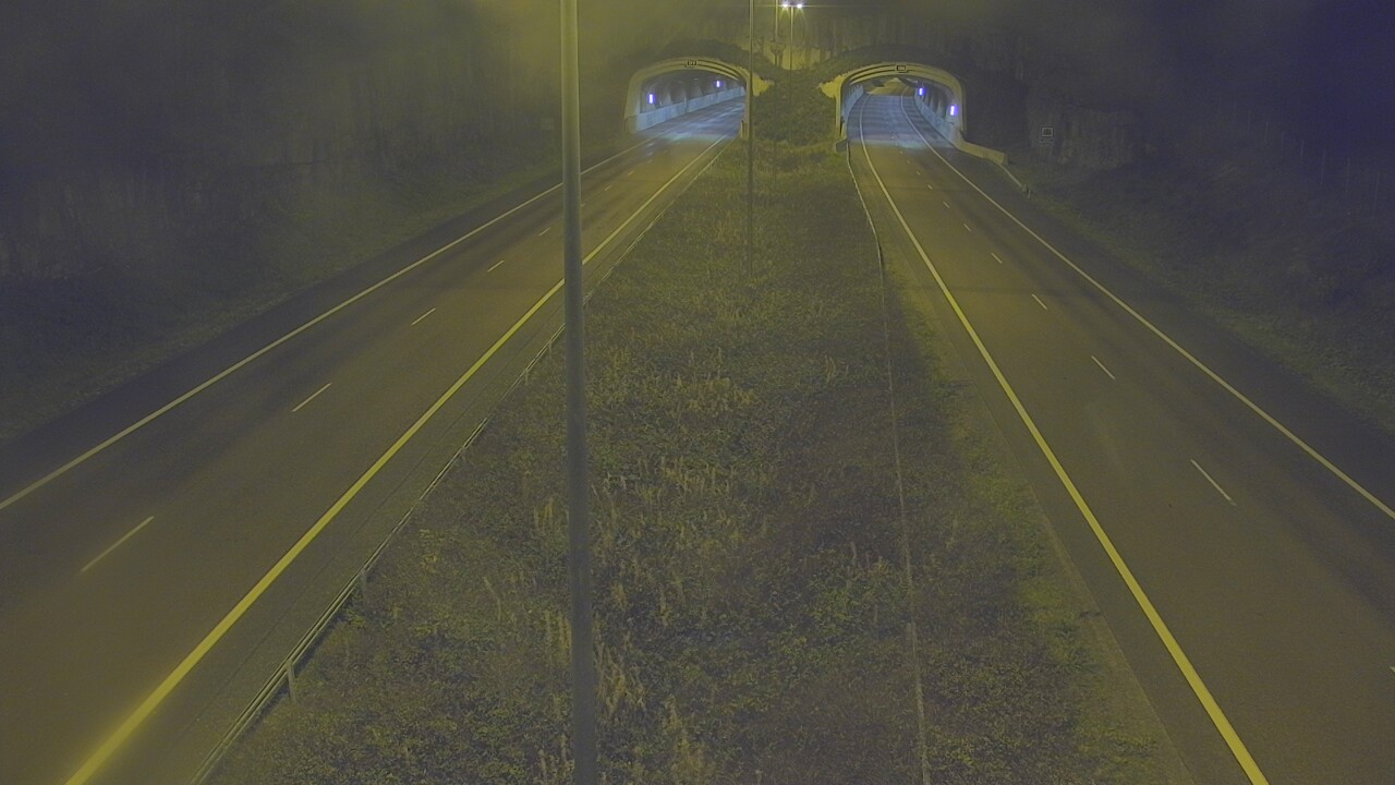 Weather Camera Image Väg 7 Fredrikshamn, Kolsila, bom öst, Hamina, Kymenlaakso