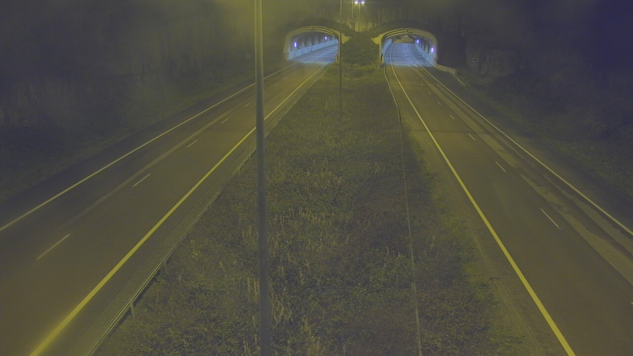 Weather Camera Image Väg 7 Fredrikshamn, Kolsila, bom öst, Hamina, Kymenlaakso