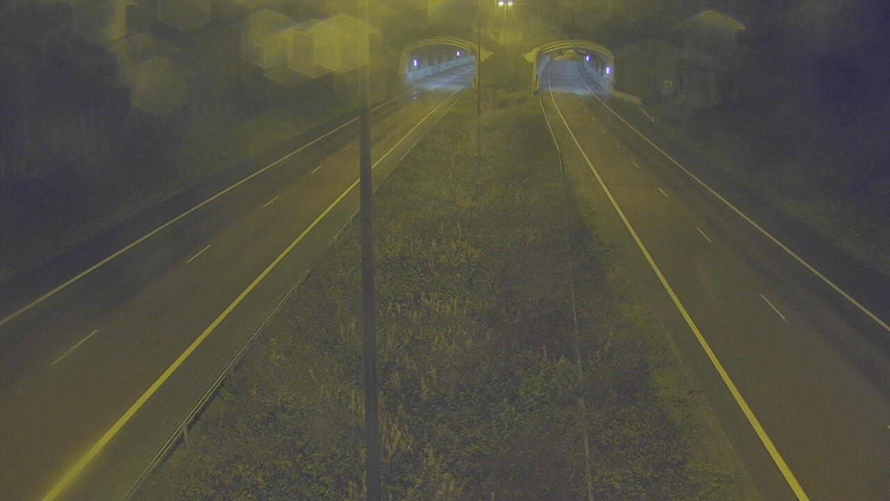 Weather Camera Image Väg 7 Fredrikshamn, Kolsila, bom öst, Hamina, Kymenlaakso