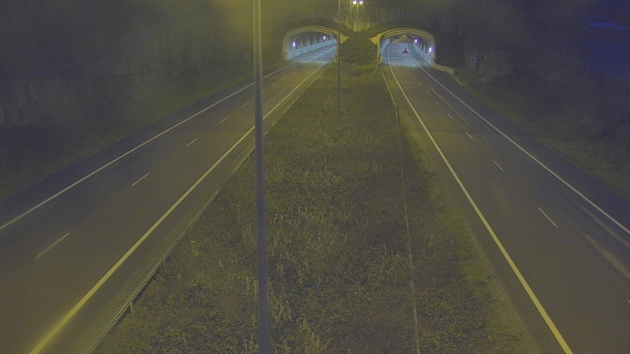 Weather Camera Image Väg 7 Fredrikshamn, Kolsila, bom öst, Hamina, Kymenlaakso