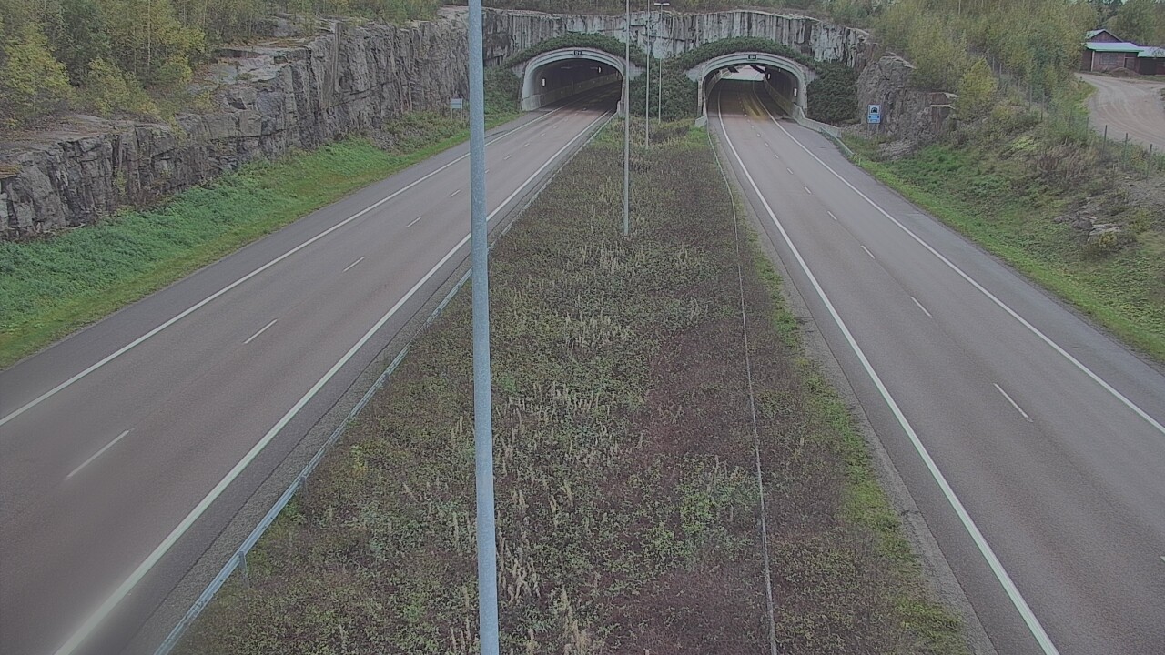 Weather Camera Image Väg 7 Fredrikshamn, Kolsila, bom öst, Hamina, Kymenlaakso