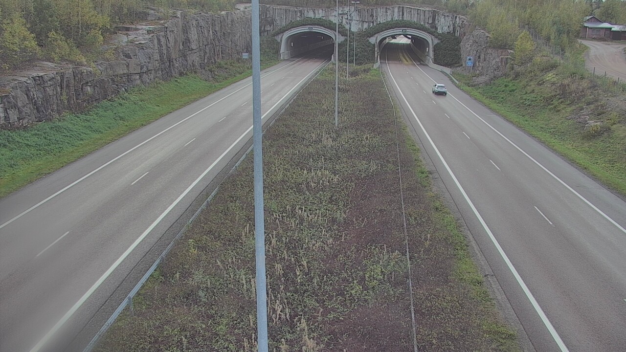 Weather Camera Image Väg 7 Fredrikshamn, Kolsila, bom öst, Hamina, Kymenlaakso