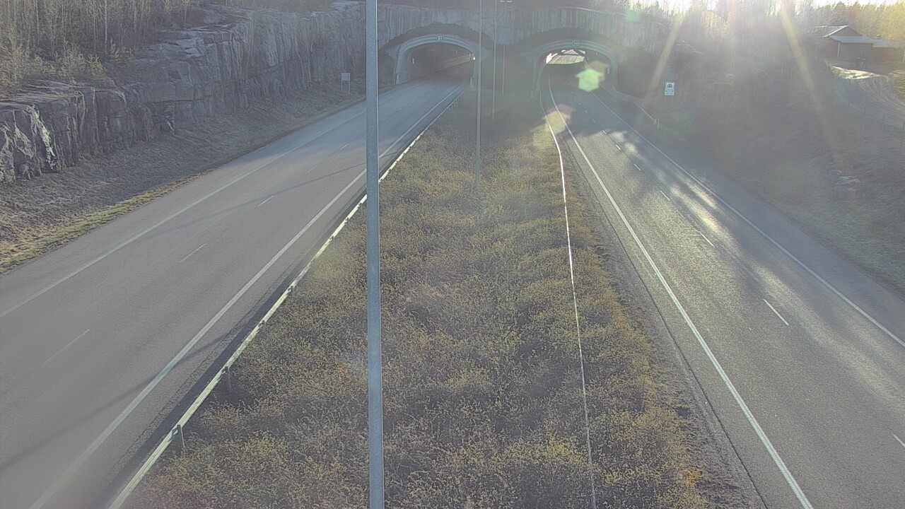Kelikamerat Kuva Tie 7 Hamina, Kolsila, puomi itä, Hamina, Kymenlaakso
