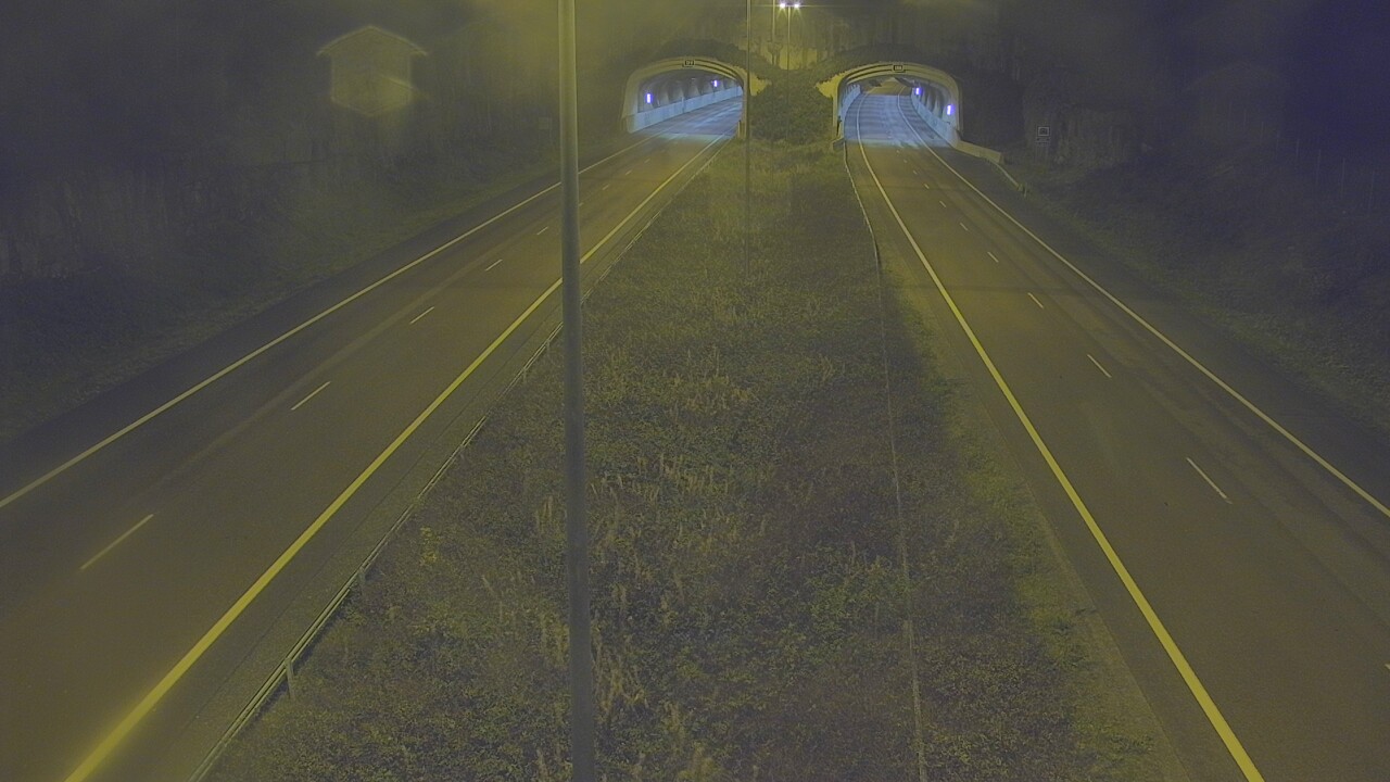 Weather Camera Image Väg 7 Fredrikshamn, Kolsila, bom öst, Hamina, Kymenlaakso