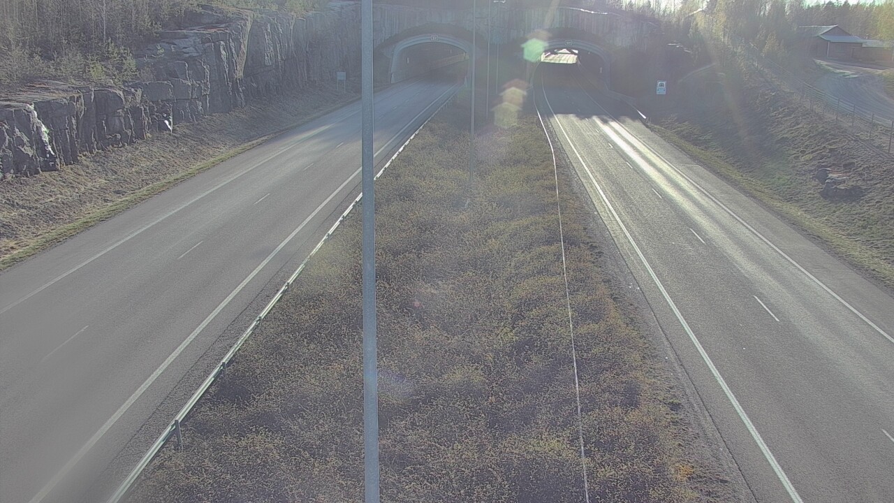 Kelikamerat Kuva Tie 7 Hamina, Kolsila, puomi itä, Hamina, Kymenlaakso