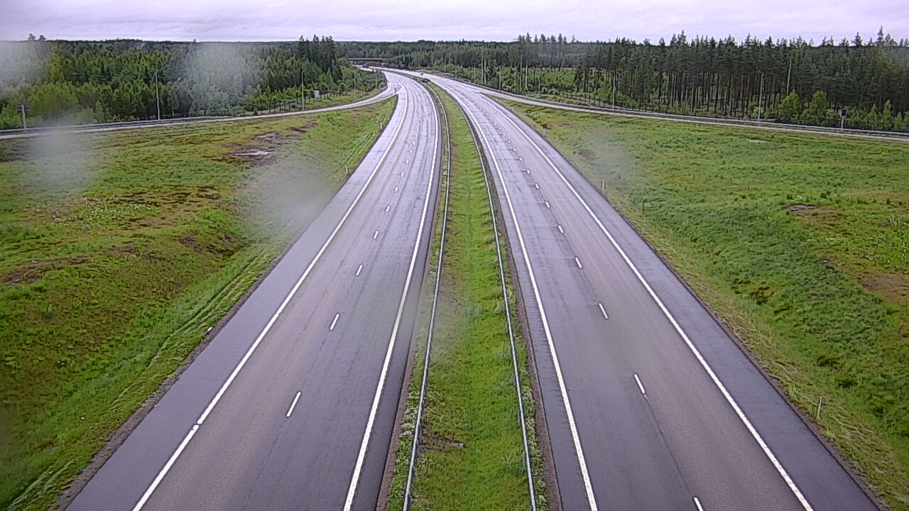 Weather Camera Image Väg 7 Vederlax, Saarasjärvi, Virolahti, Kymenlaakso