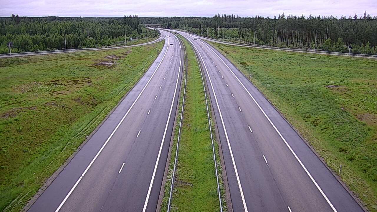Weather Camera Image Väg 7 Vederlax, Saarasjärvi, Virolahti, Kymenlaakso