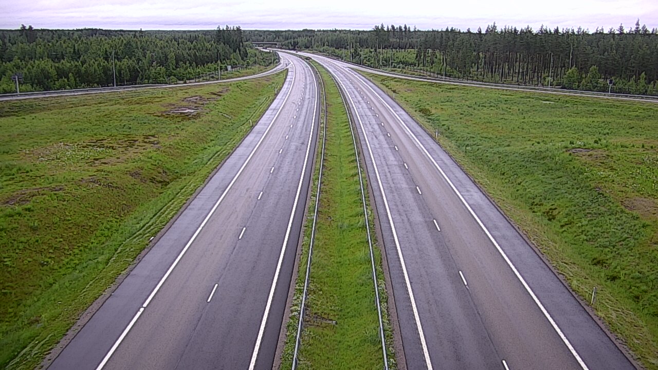 Weather Camera Image Väg 7 Vederlax, Saarasjärvi, Virolahti, Kymenlaakso