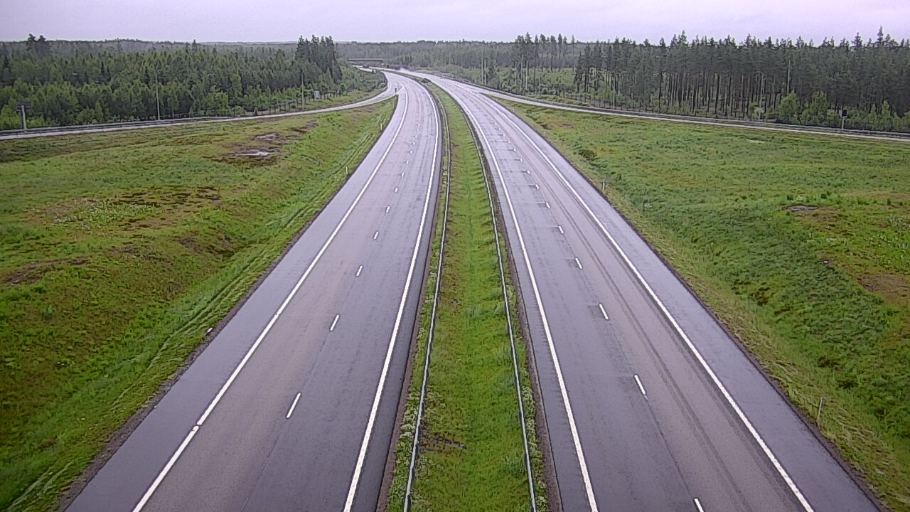 Weather Camera Image Väg 7 Vederlax, Saarasjärvi, Virolahti, Kymenlaakso