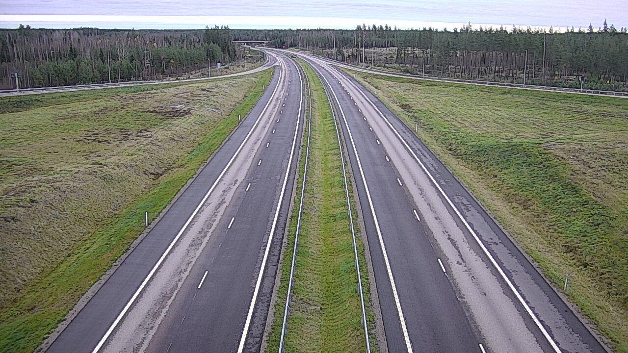 Weather Camera Image Väg 7 Vederlax, Saarasjärvi, Virolahti, Kymenlaakso