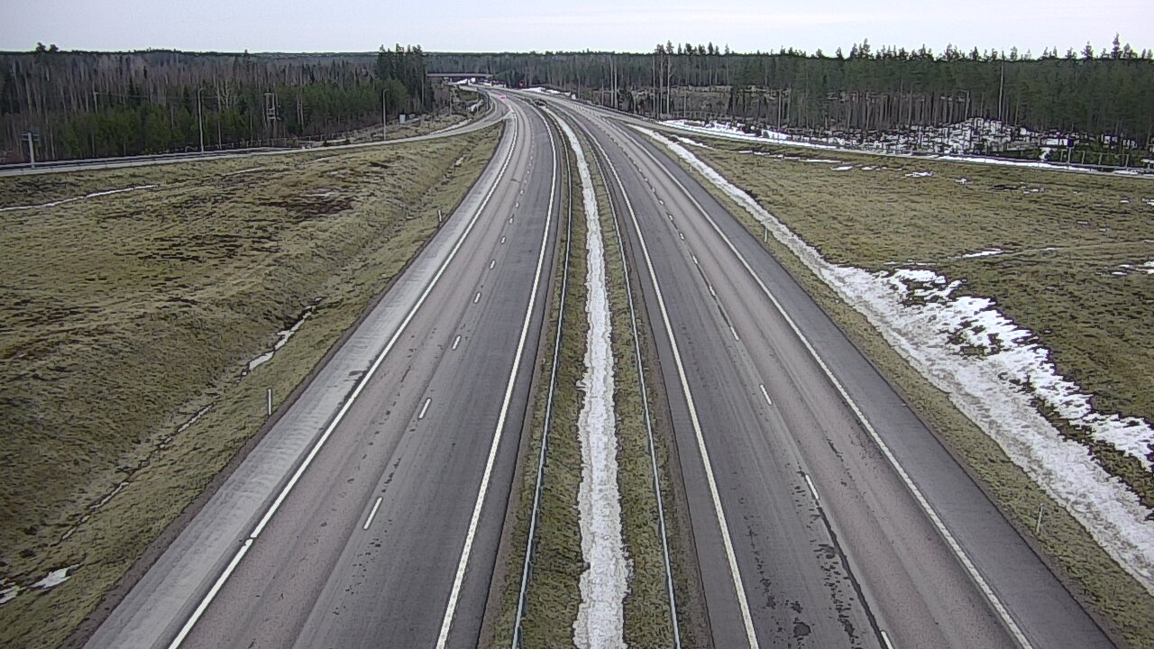 Weather Camera Image Väg 7 Vederlax, Saarasjärvi, Virolahti, Kymenlaakso