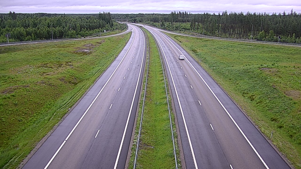 Weather Camera Image Väg 7 Vederlax, Saarasjärvi, Virolahti, Kymenlaakso