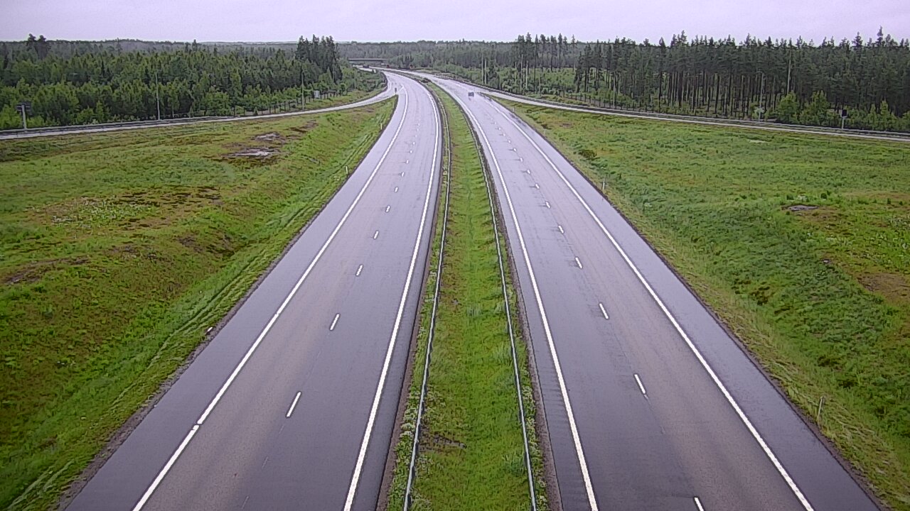 Weather Camera Image Väg 7 Vederlax, Saarasjärvi, Virolahti, Kymenlaakso