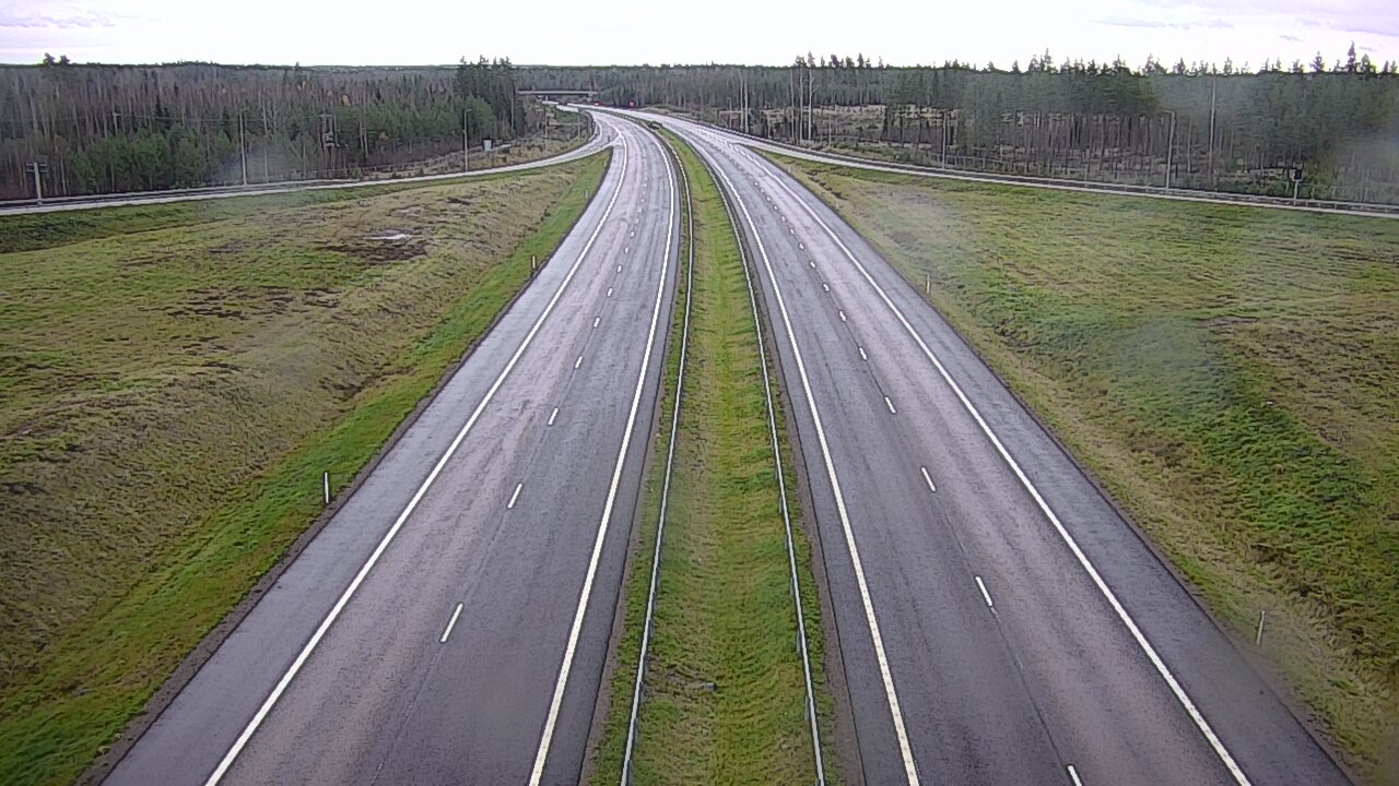 Weather Camera Image Väg 7 Vederlax, Saarasjärvi, Virolahti, Kymenlaakso