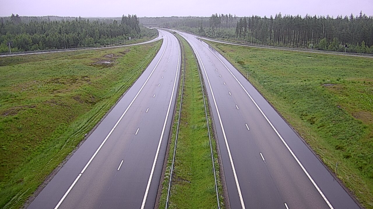 Weather Camera Image Väg 7 Vederlax, Saarasjärvi, Virolahti, Kymenlaakso
