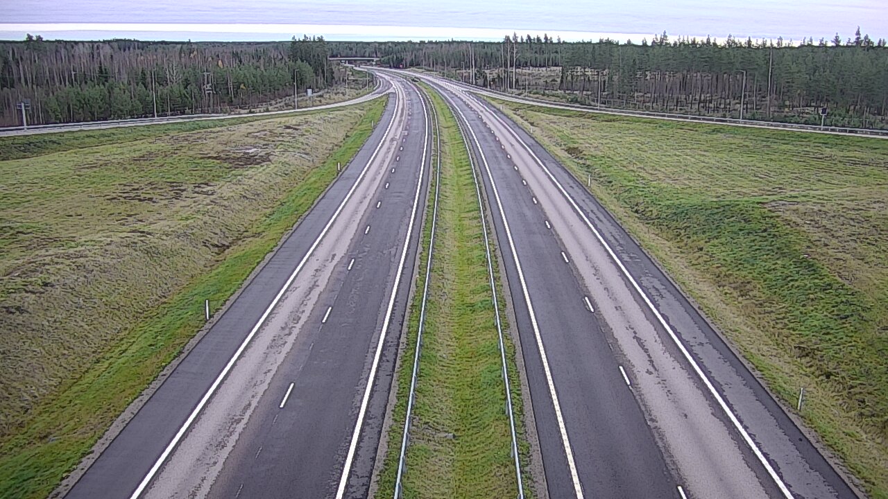 Weather Camera Image Väg 7 Vederlax, Saarasjärvi, Virolahti, Kymenlaakso