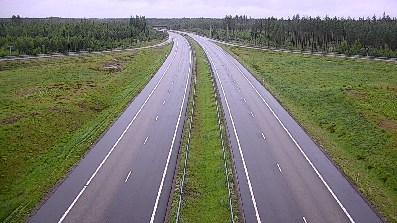 Weather Camera Image Väg 7 Vederlax, Saarasjärvi, Virolahti, Kymenlaakso