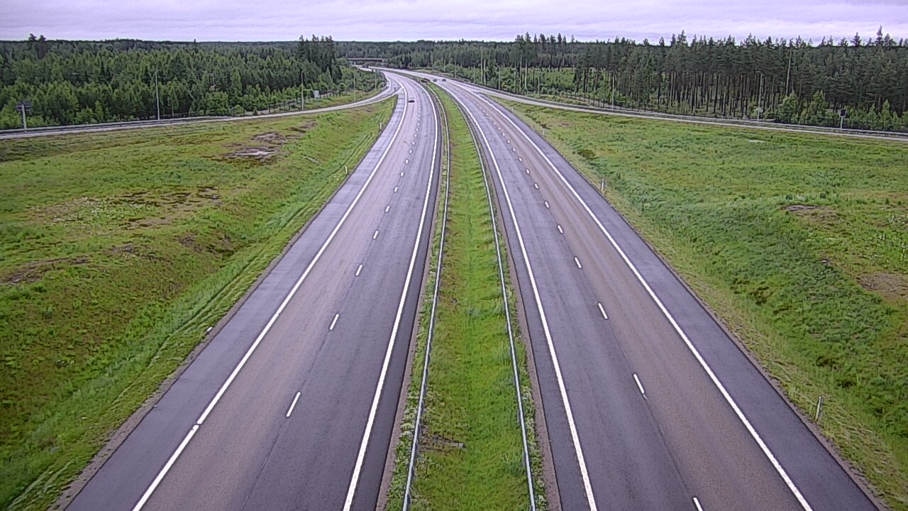 Weather Camera Image Väg 7 Vederlax, Saarasjärvi, Virolahti, Kymenlaakso