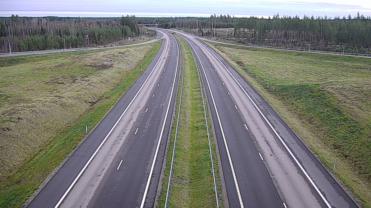Weather Camera Image Väg 7 Vederlax, Saarasjärvi, Virolahti, Kymenlaakso