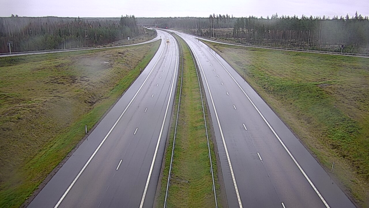 Weather Camera Image Väg 7 Vederlax, Saarasjärvi, Virolahti, Kymenlaakso