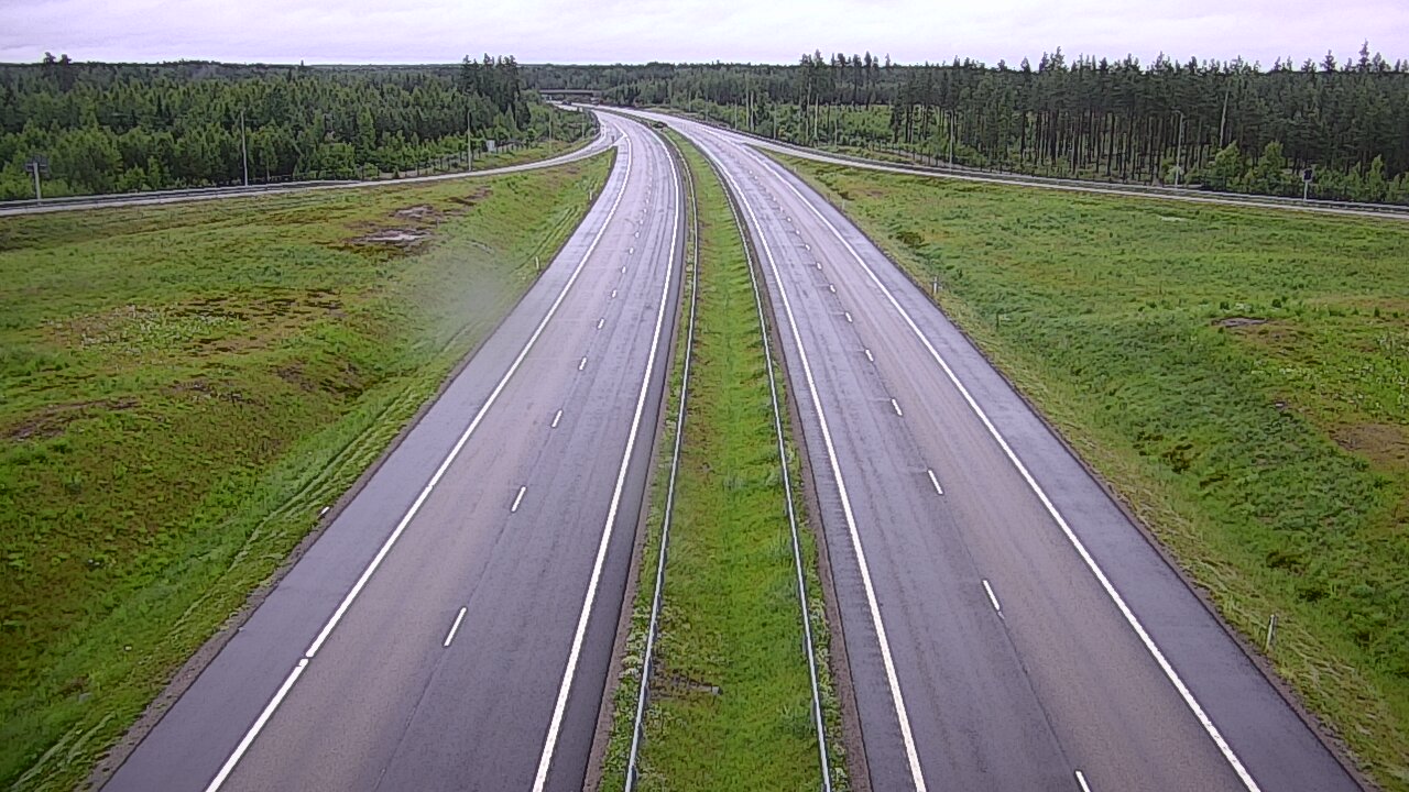 Weather Camera Image Väg 7 Vederlax, Saarasjärvi, Virolahti, Kymenlaakso