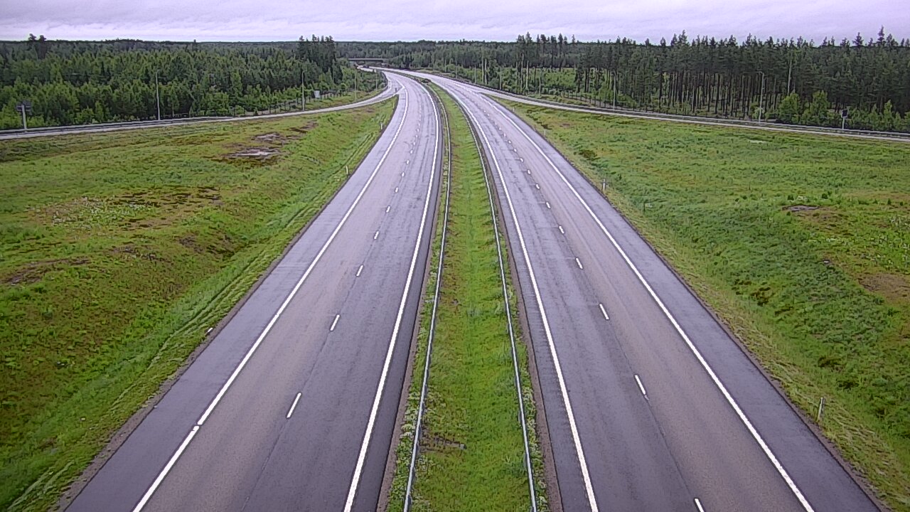 Weather Camera Image Väg 7 Vederlax, Saarasjärvi, Virolahti, Kymenlaakso