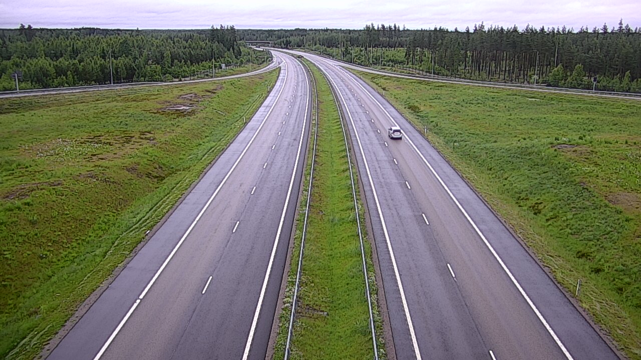 Weather Camera Image Väg 7 Vederlax, Saarasjärvi, Virolahti, Kymenlaakso