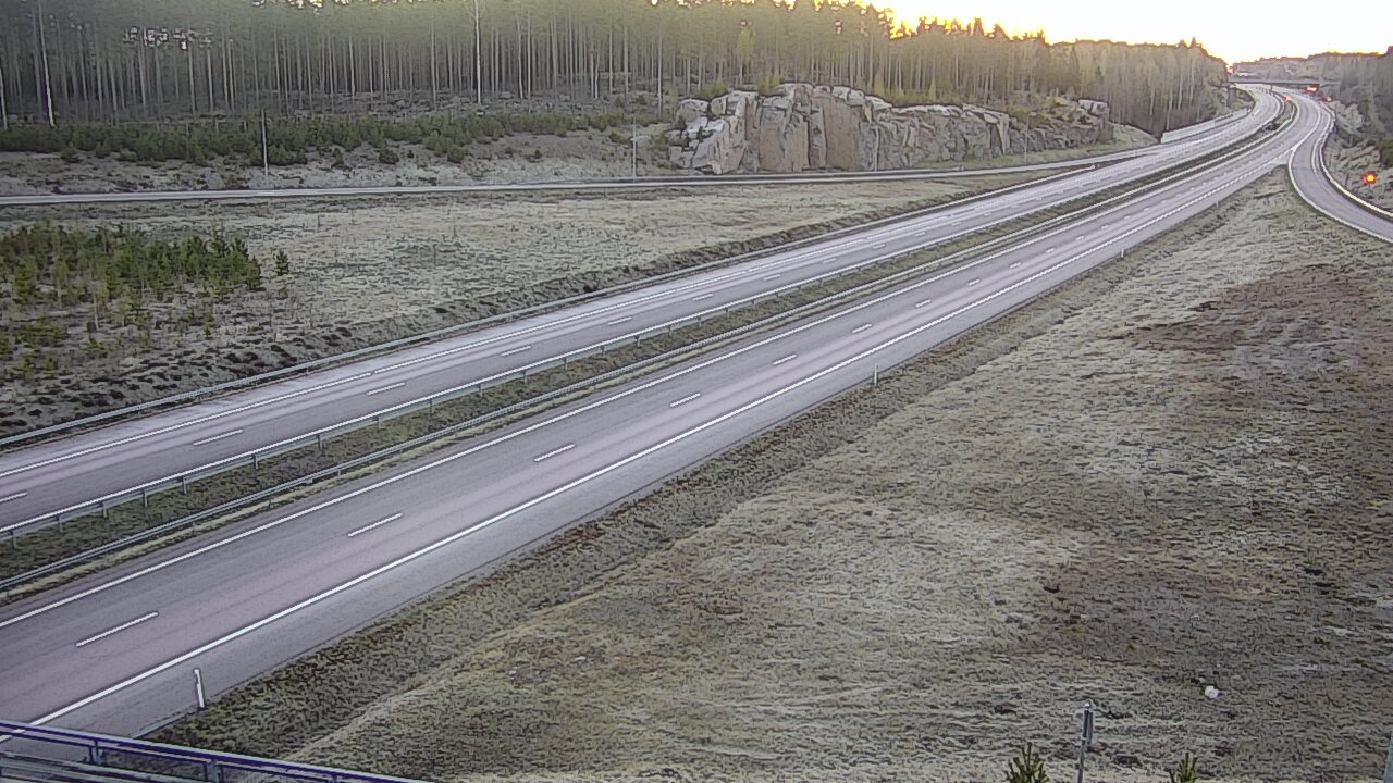 Weather Camera Image Väg 7 Vederlax, Kattilainen, Virolahti, Kymenlaakso