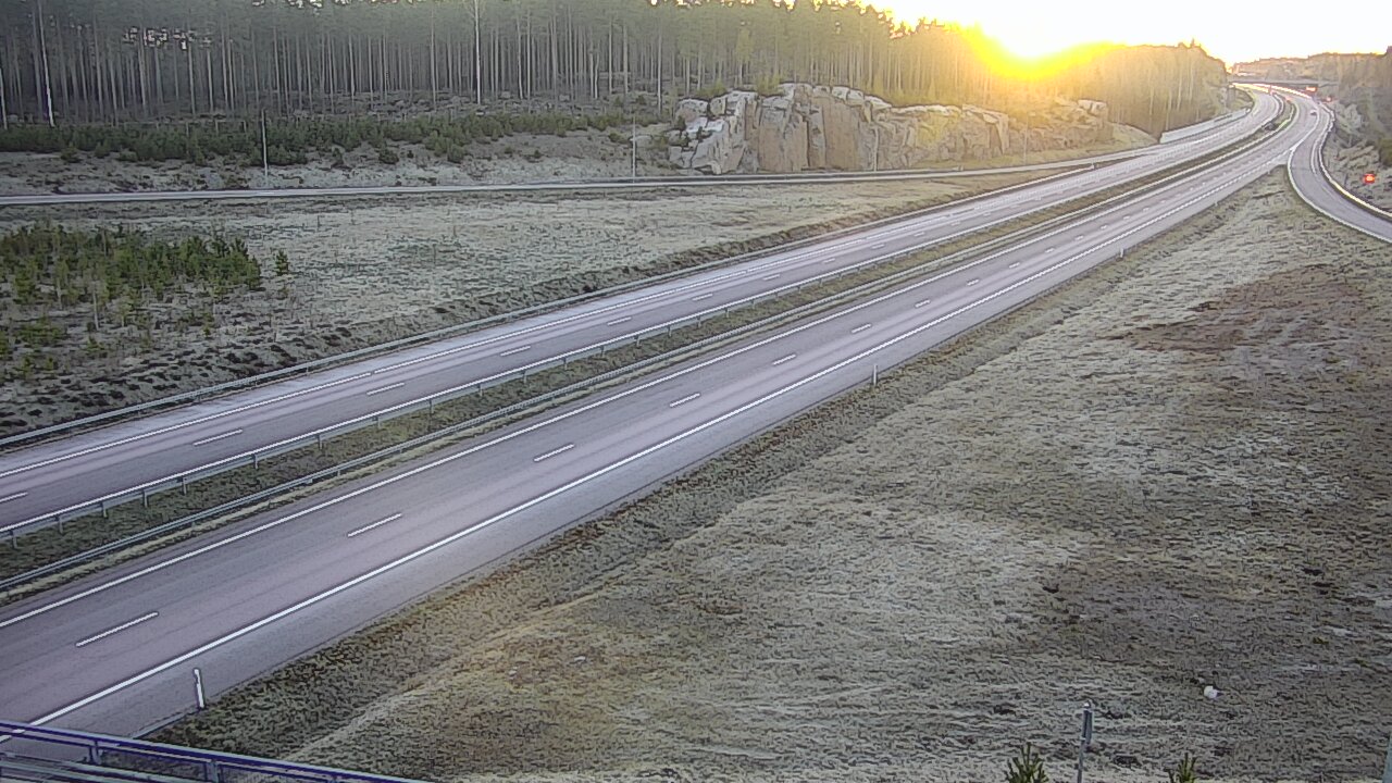 Weather Camera Image Väg 7 Vederlax, Kattilainen, Virolahti, Kymenlaakso